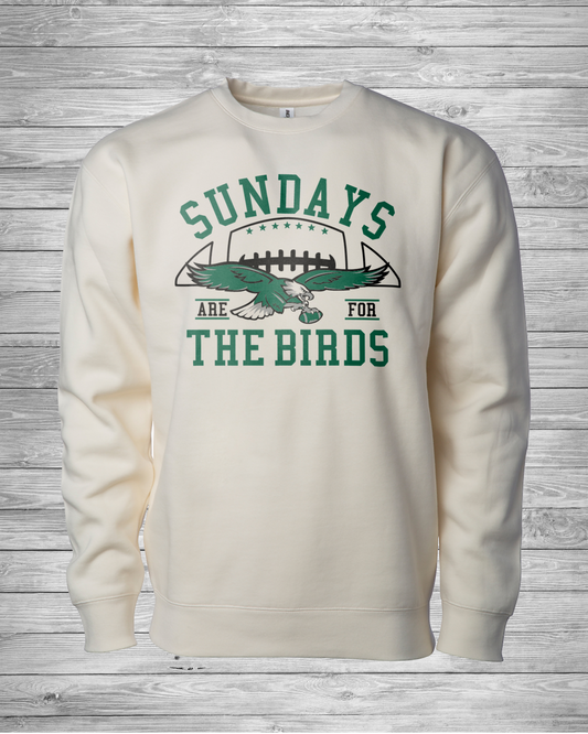 Sundays Are For The Birds, Game Day Crewneck Premium Sweatshirt, Ultra-soft High Quality