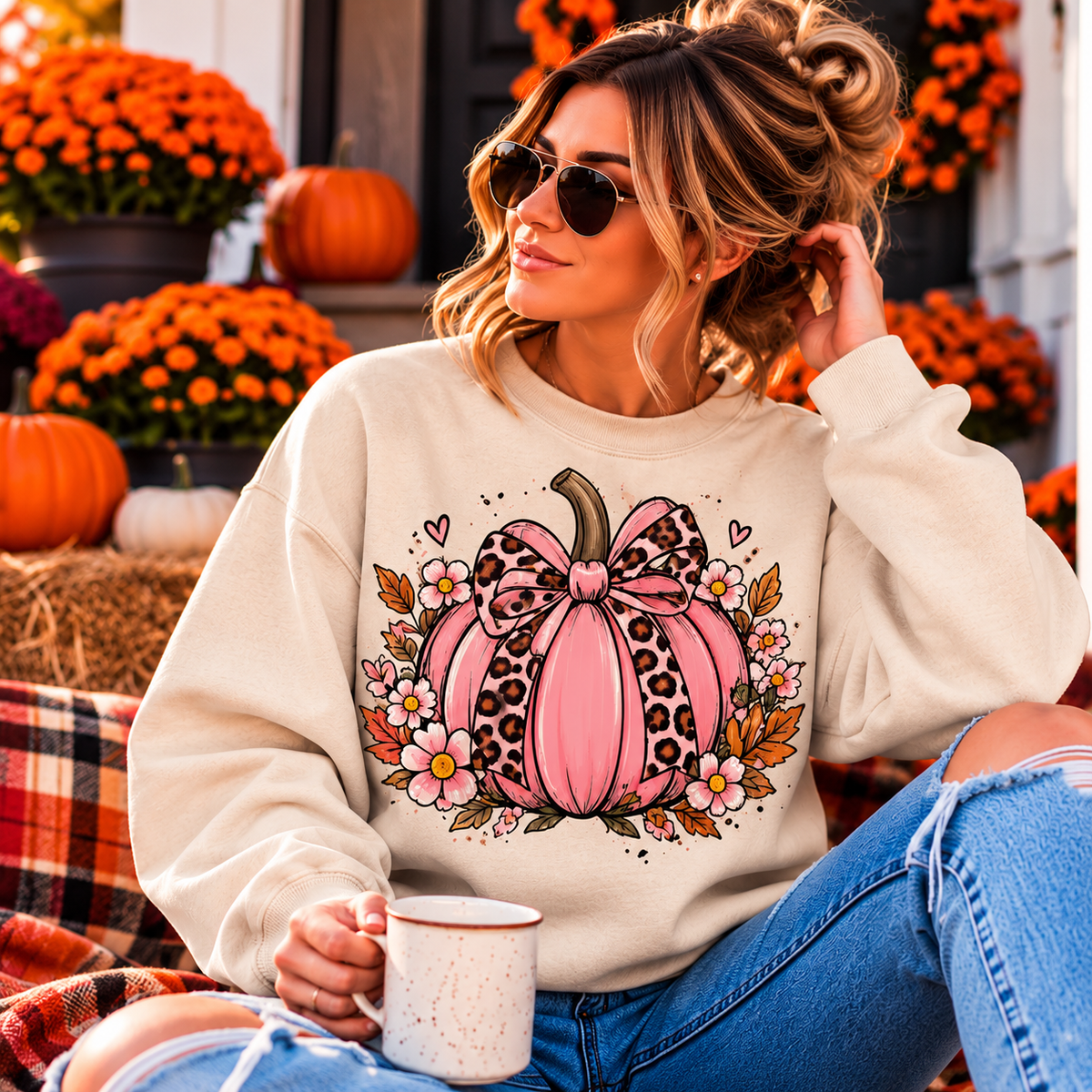 Pink Pumpkin Fall Vibes