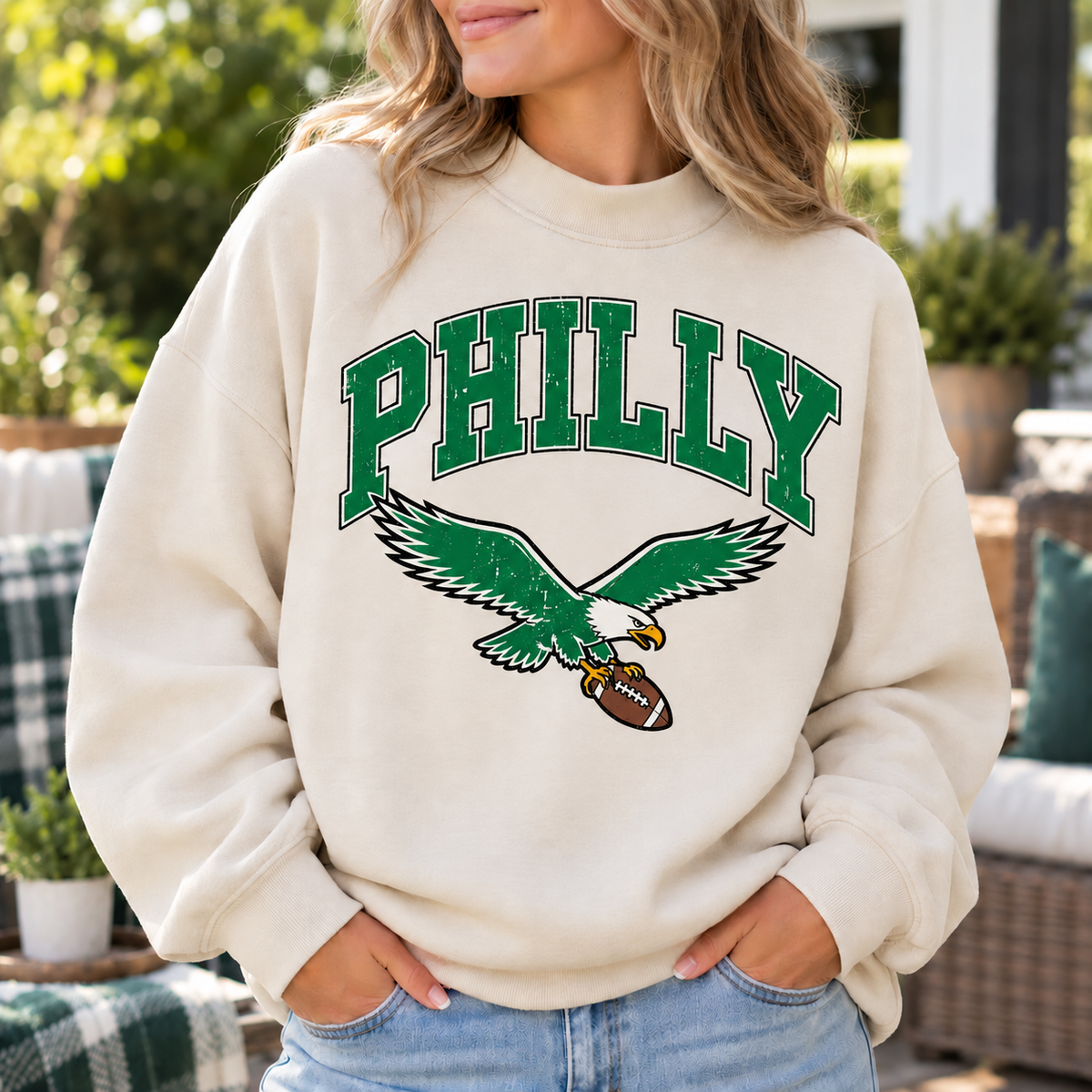 Philadelphia PHILLY BIRDS Mock Neck Sweatshirt
