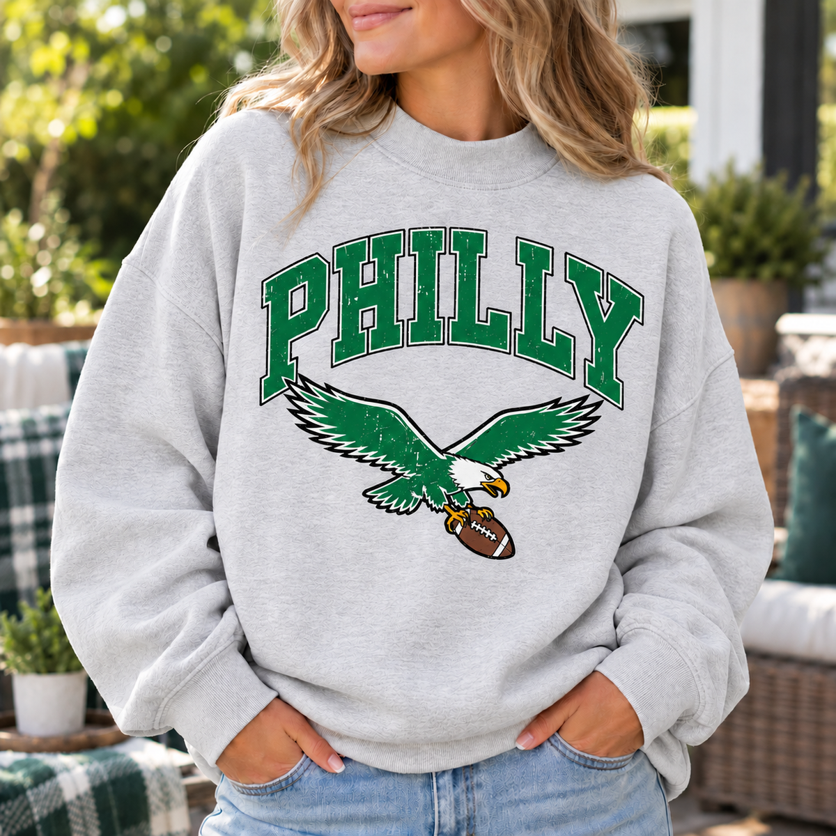 Philadelphia PHILLY BIRDS Mock Neck Sweatshirt
