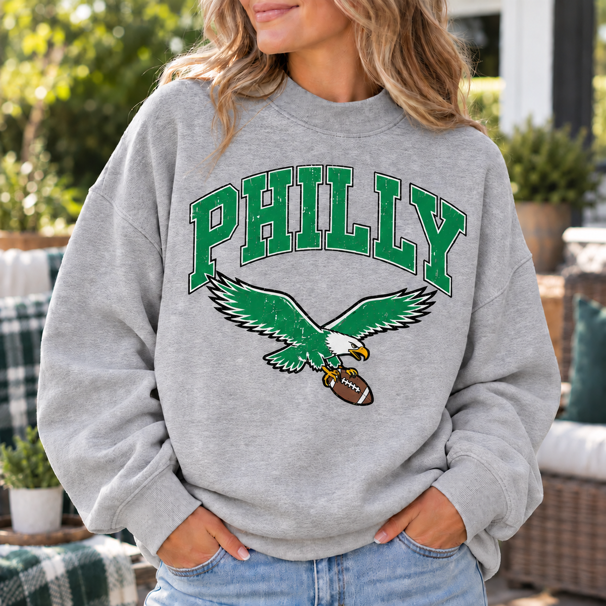 Philadelphia PHILLY BIRDS Mock Neck Sweatshirt