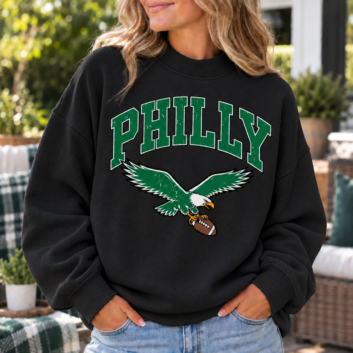 Philadelphia PHILLY BIRDS Mock Neck Sweatshirt