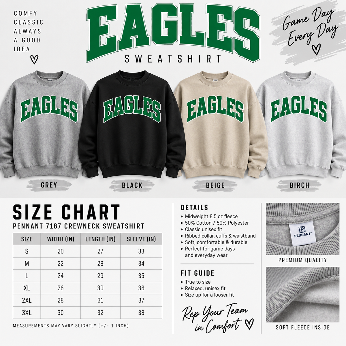 Philadelphia Football Mock Neck Sweatshirt