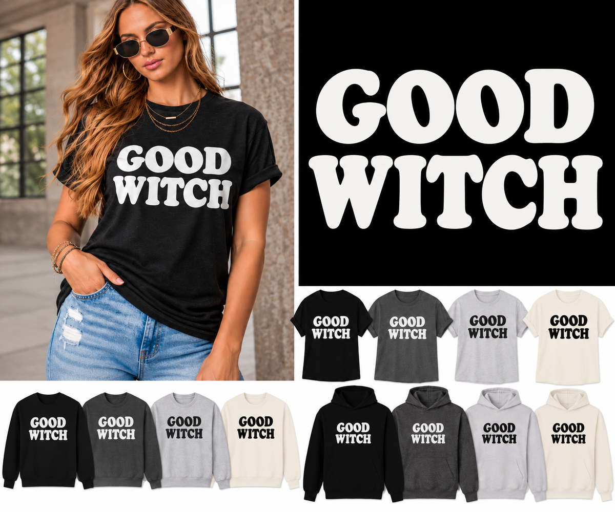 Womens Retro Halloween Good Witch