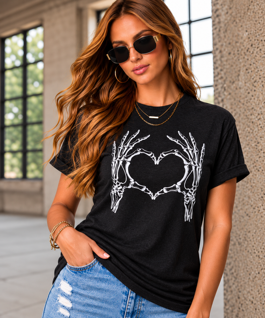 Skeleton Heart Hands