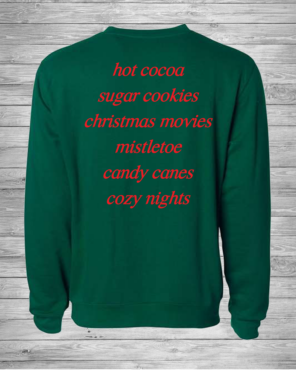 Christmas Holiday Wishlist Crewneck Sweatshirt, Premium Sweatshirt, Ultra-soft High Quality