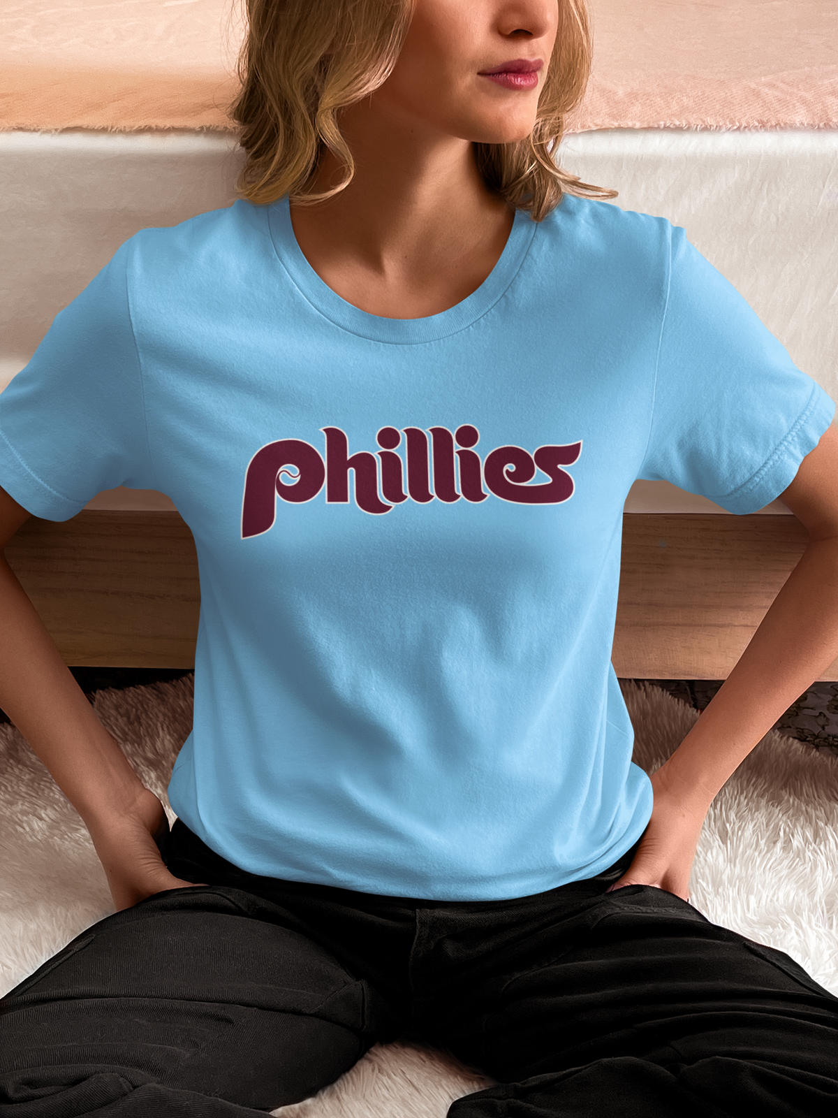 Philadelphia Baseball Old School Logo T-Shirt Loose Fit