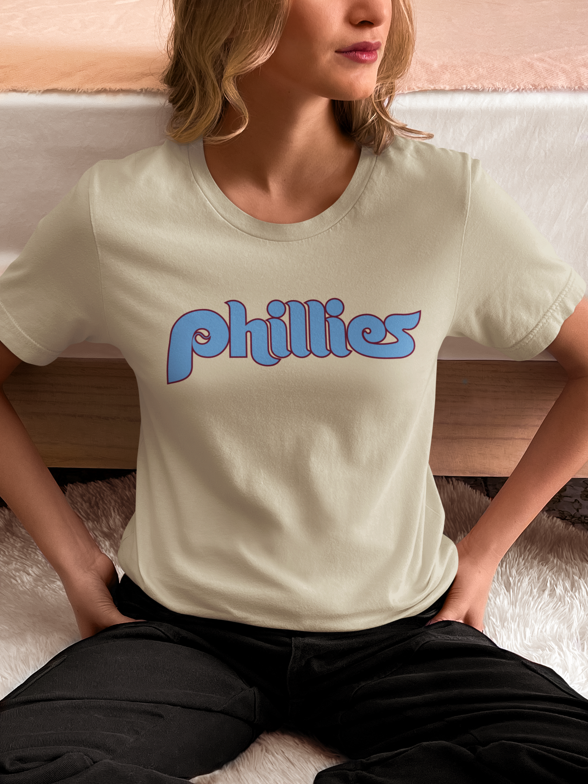 Philadelphia Baseball Old School Logo T-Shirt Loose Fit