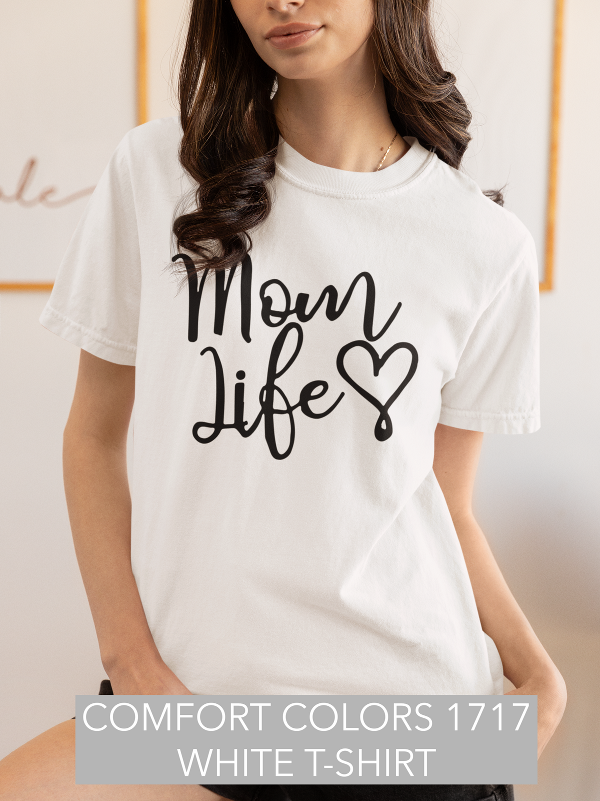 Mom Life Heart T-Shirt Women Shirt Mommy Mama Shirt Funny Mothers Day