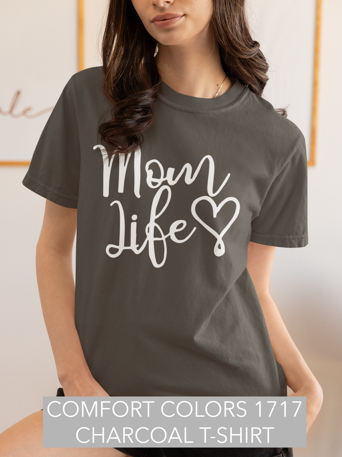 Mom Life Heart T-Shirt Women Shirt Mommy Mama Shirt Funny Mothers Day