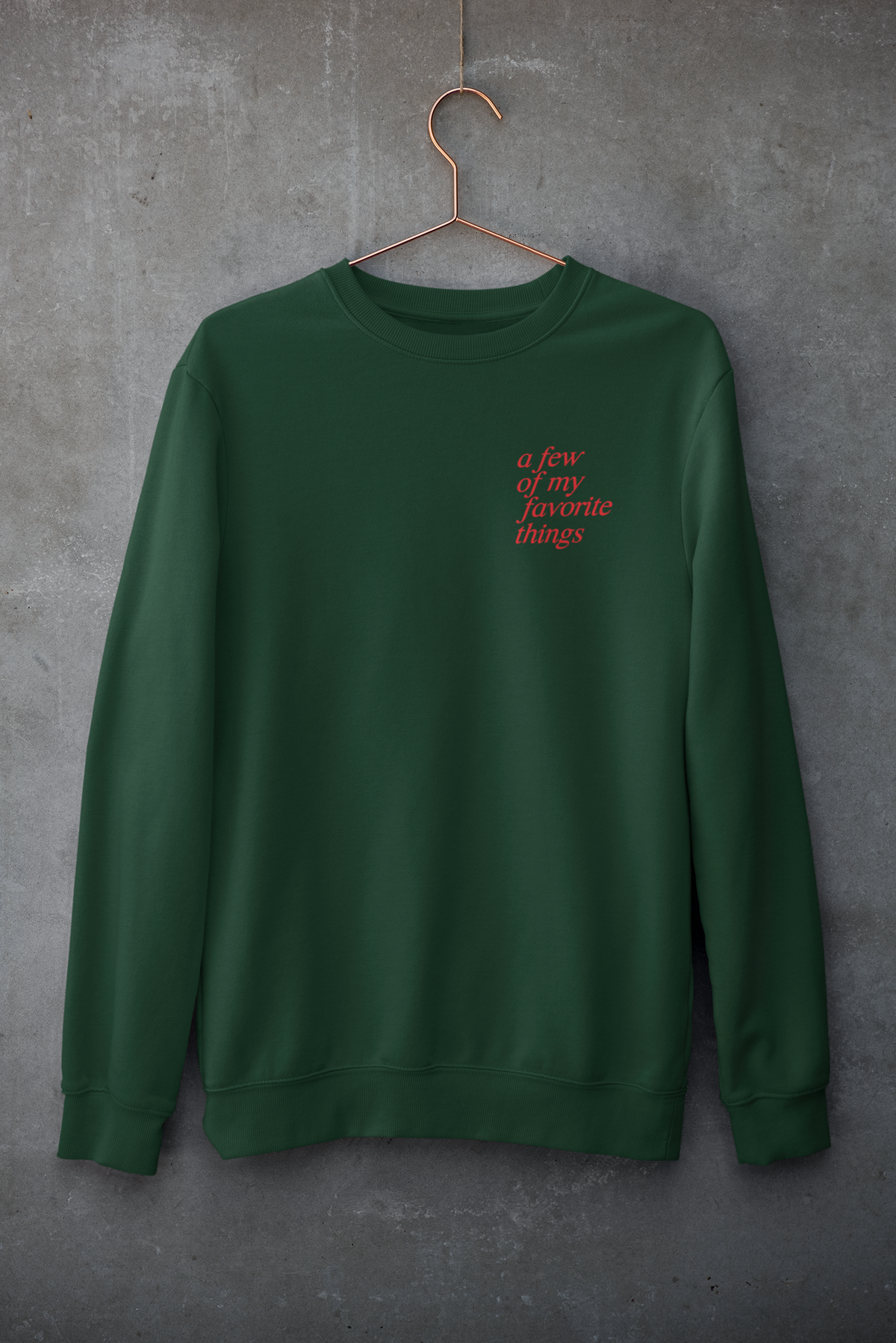 Christmas Holiday Wishlist Crewneck Sweatshirt, Premium Sweatshirt, Ultra-soft High Quality