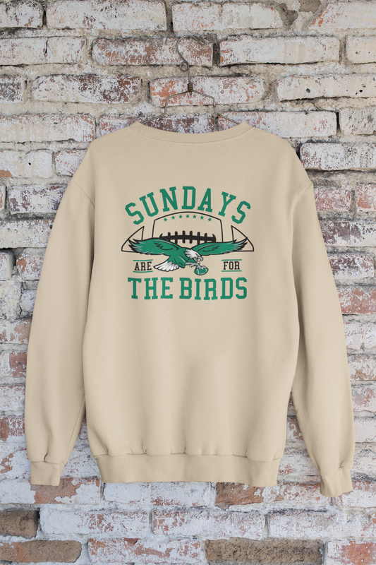 Sundays Are For The Birds, Game Day Crewneck Sweatshirt, High Quality