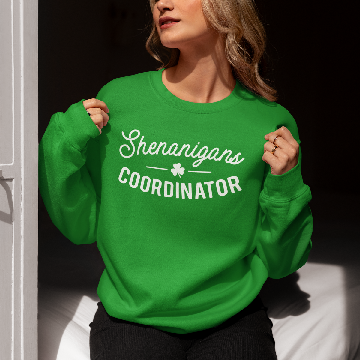 SHENANIGANS COORDINATOR Crewneck Sweatshirt St. Patty's Day Party