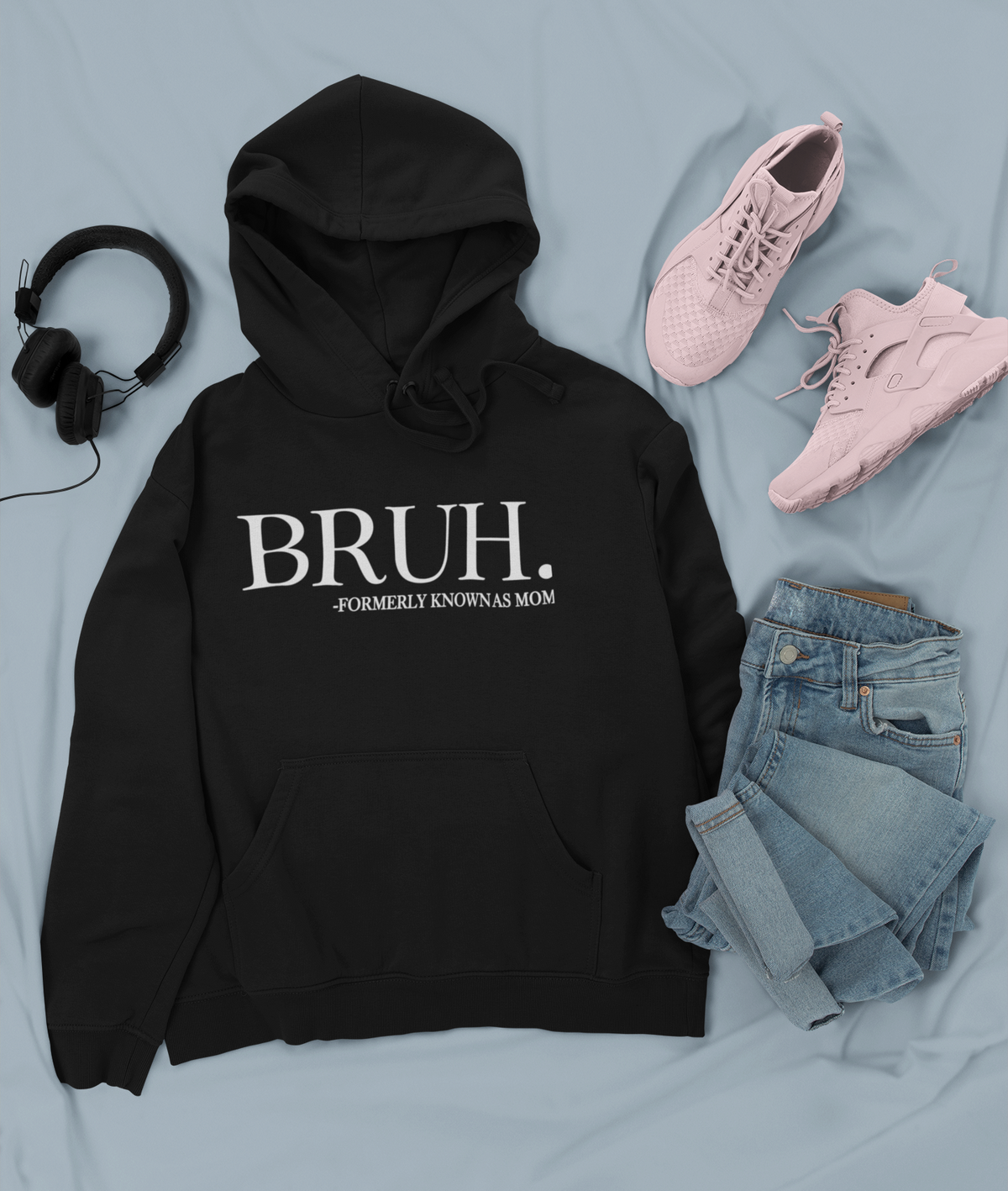 BRUH. Formerly Known As MOM Hooded Sweatshirt, Heavy Blend Hoody
