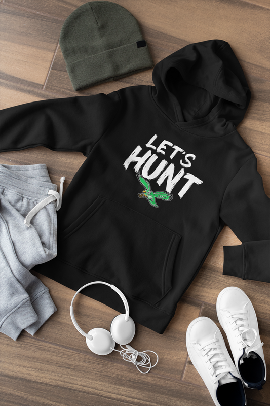LET'S HUNT, Philadelphia Football, Game Day Hoodie Sweatshirt