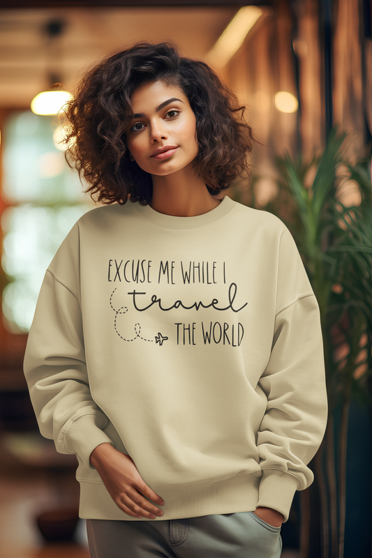 Excuse Me While I Travel the World Shirt, Travel Shirt, Travel Gifts, Adventure Shirts, Vacation Shirt, Travel T-shirt, Adventure Time Shirt