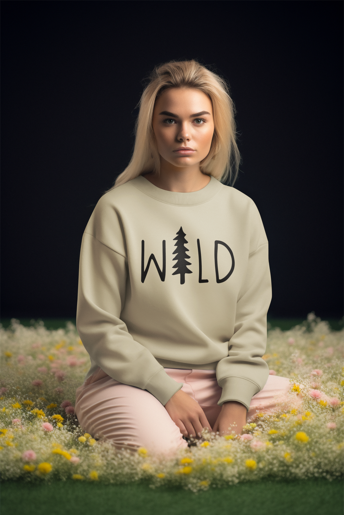 Wild Tree Crewneck Sweatshirt, Nature Outdoor Adventure, Camping, Camp Lover, Nature, Adventure, Travel