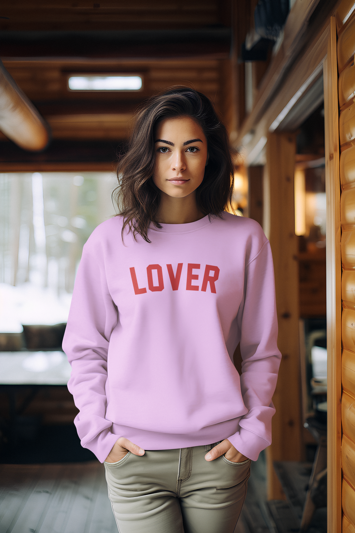 Lover Sweatshirt, Varsity Style Preppy Crewneck Vintage Distressed Lover Era Sweatshirt, Gift for Daughter and Mom, Concert Sweatshirt